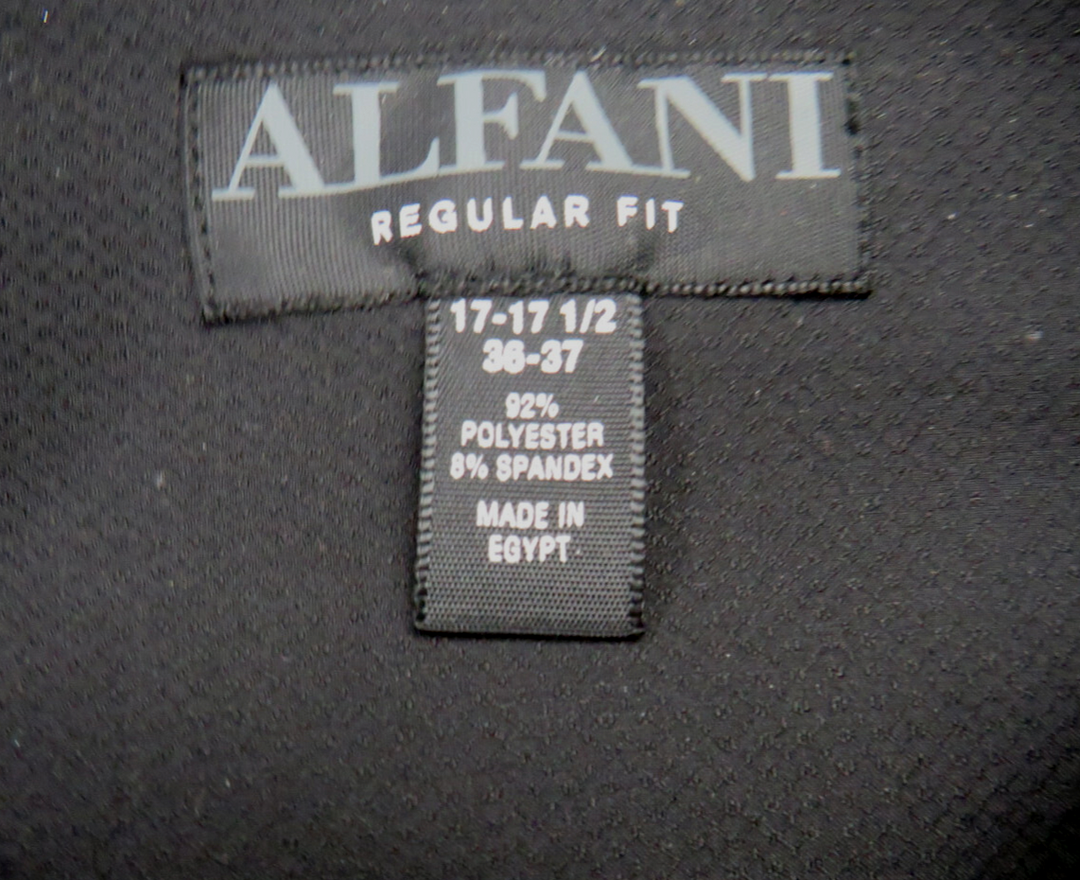 Alfani Regular Fit Travel Ready Solid Dress Shirt MSRP $70