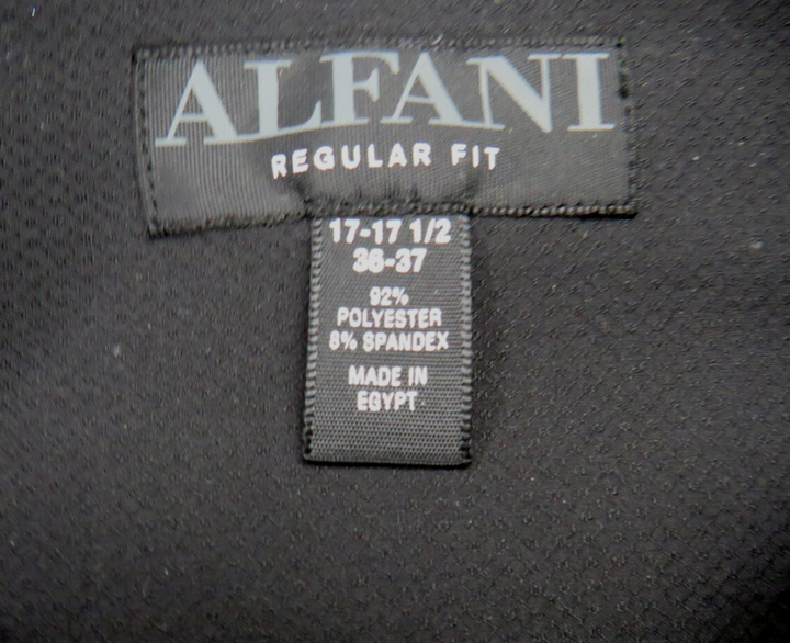 Alfani Regular Fit Travel Ready Solid Dress Shirt MSRP $70