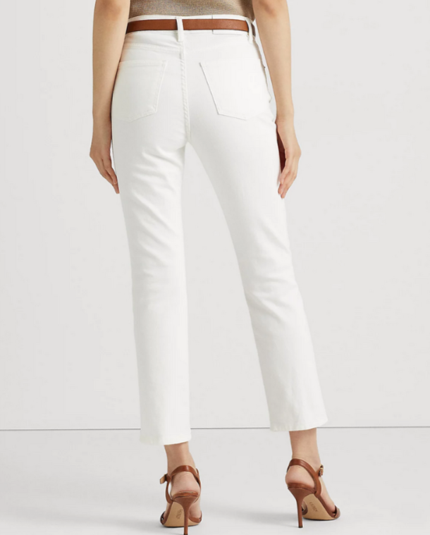 Lauren Ralph Lauren High-Rise Straight Ankle Jeans