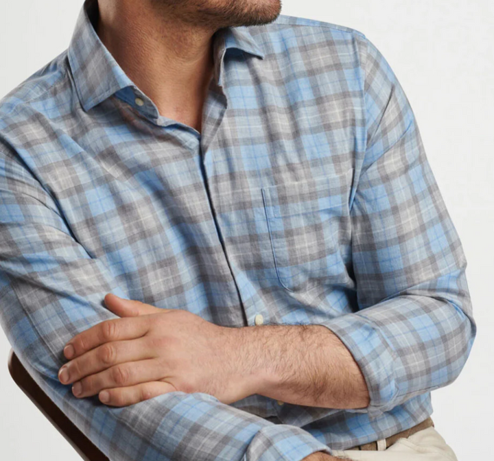 Peter Millar Langley Summer Soft Cotton Sport Shirt MSRP $160