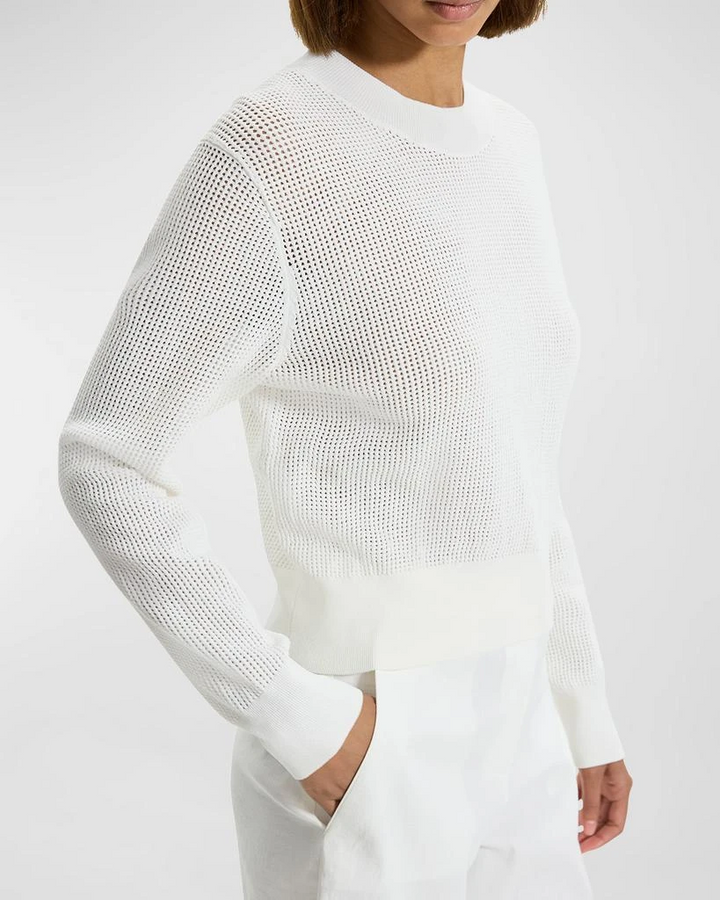 Theory Pointelle Long Sleeve Top MSRP $325