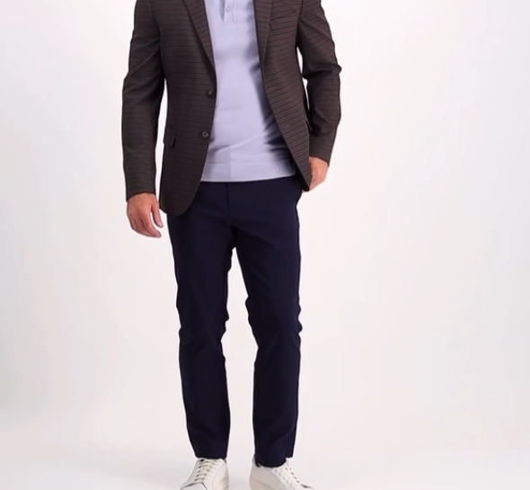 Tommy Hilfiger Men's Modern-Fit TH Flex Stretch Solid Performance Pants MSRP $95