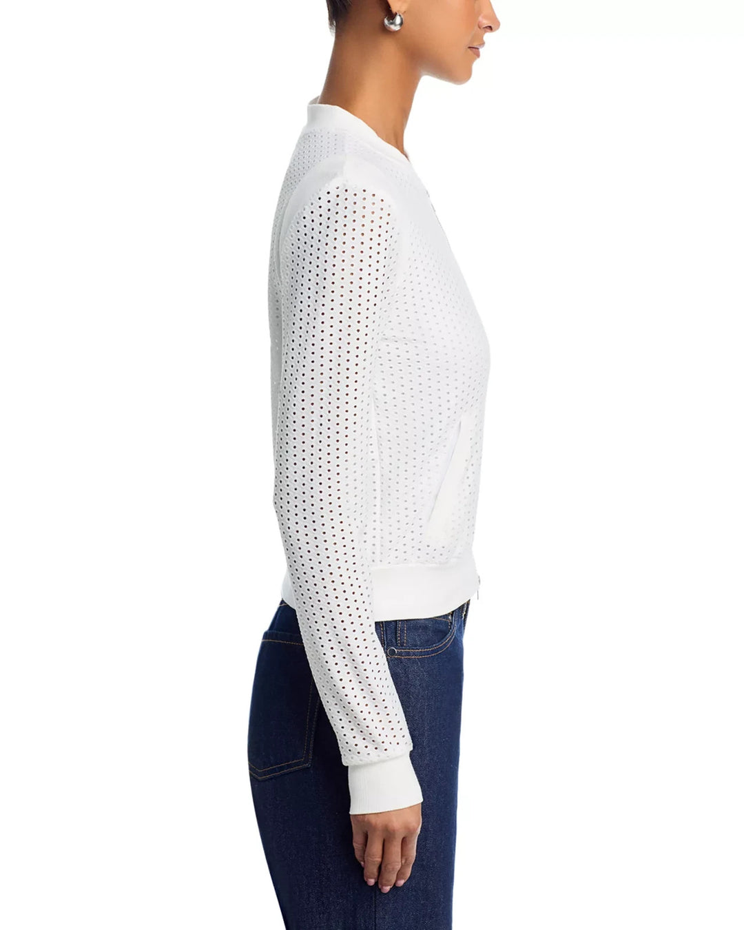 Six Fifty The Cutout Zip Up Sweater MSRP $88