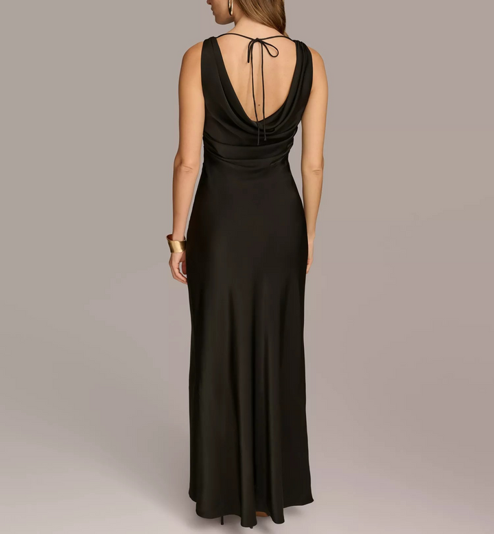 Donna Karan New York Women's Cowlneck Gown MSRP $289