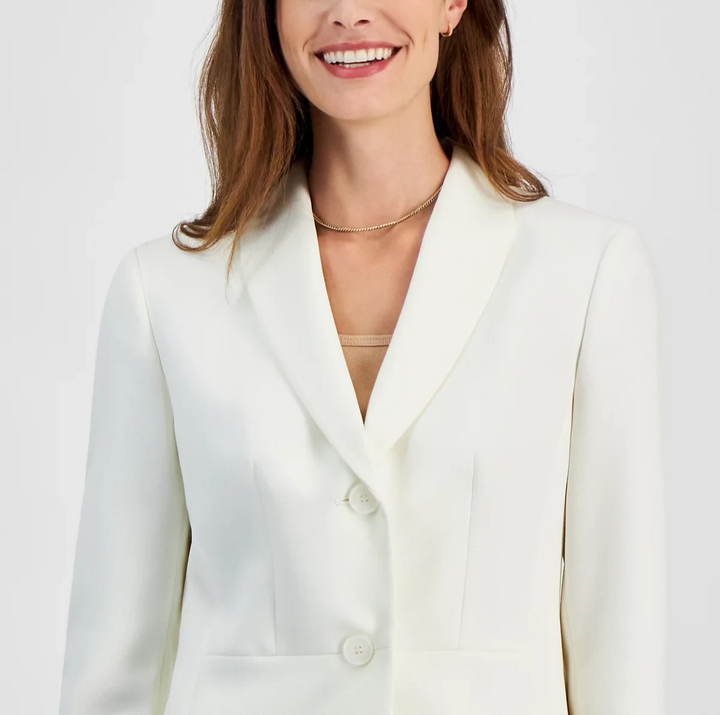 Le Suit Two-Button Shawl Collar Jacket & Side-Zip Pants Suit MSRP $265