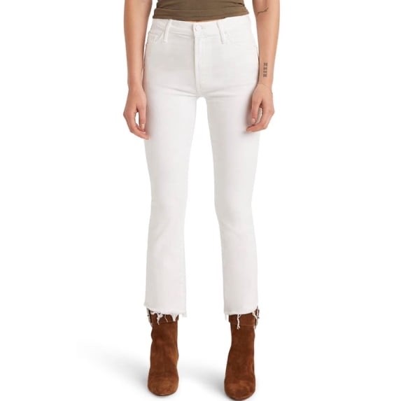 MOTHER Insider High Waist Crop Step Hem Jeans MSRP $228