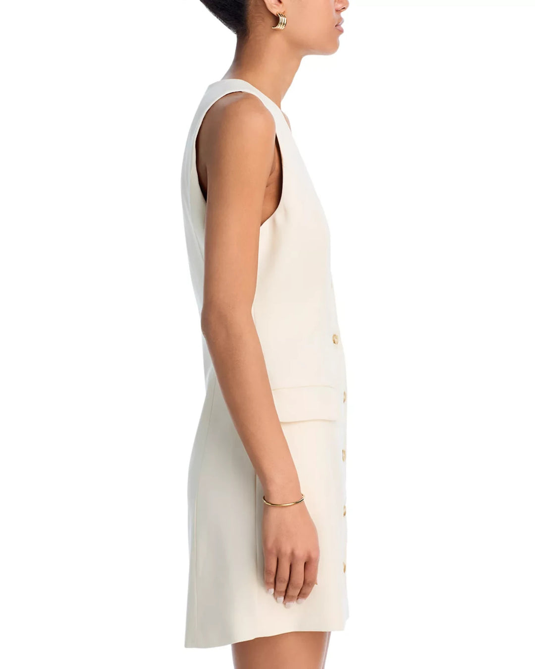 PAIGE Wells V Neck Mini Dress MSRP $279