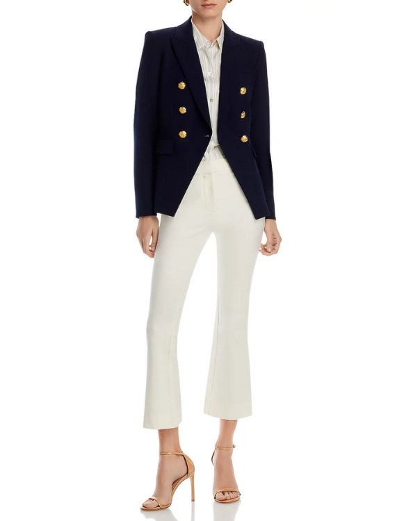 Derek Lam 10 Crosby Cropped High Waist Flared Pants MSRP $345