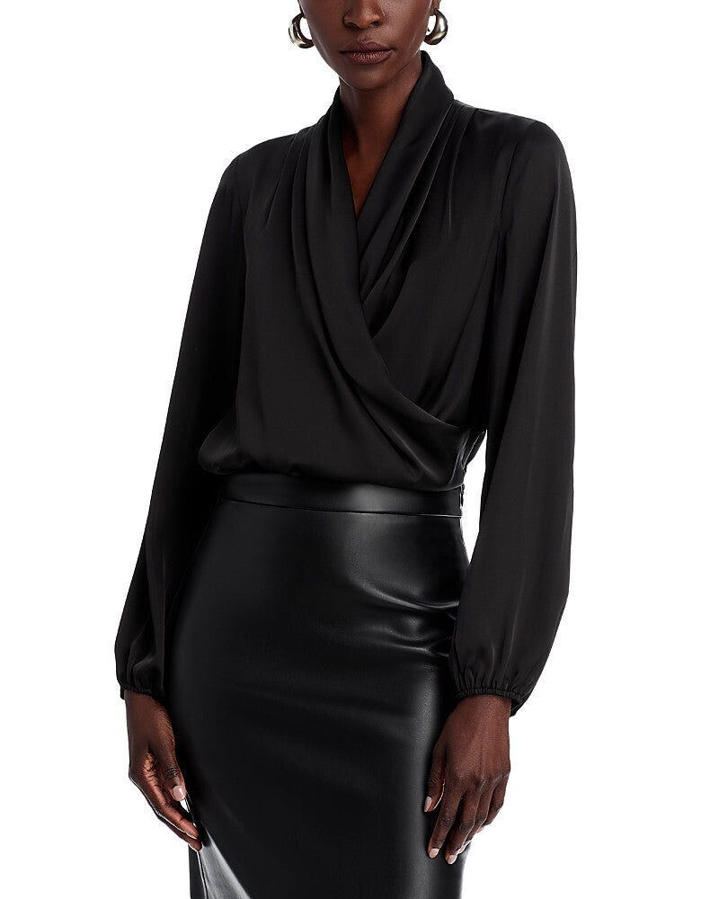 T Tahari Wrap Blouse MSRP $78