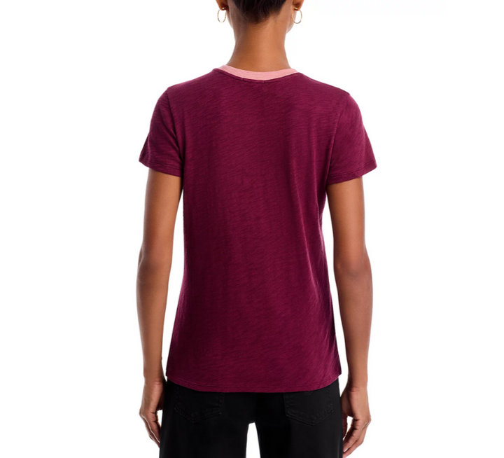 ATM Slub Jersey Schoolboy Crewneck Ringer Tee MSRP $90