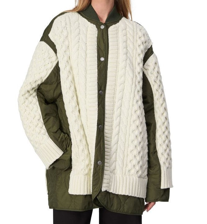 rag & bone Winnie Mixed Media Jacket MSRP $698