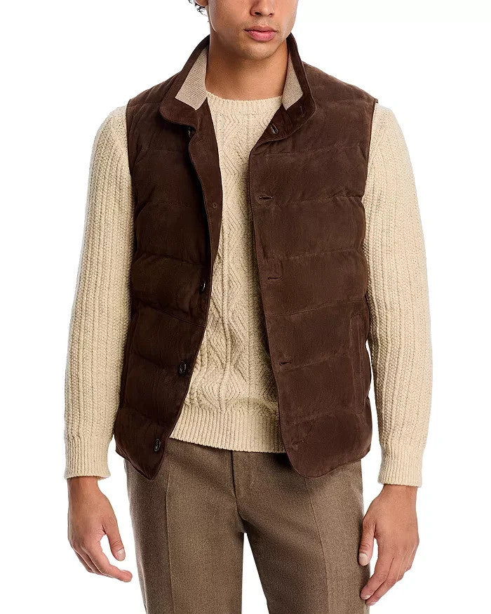 Peter Millar Cordova Suede Vest MSRP $1495