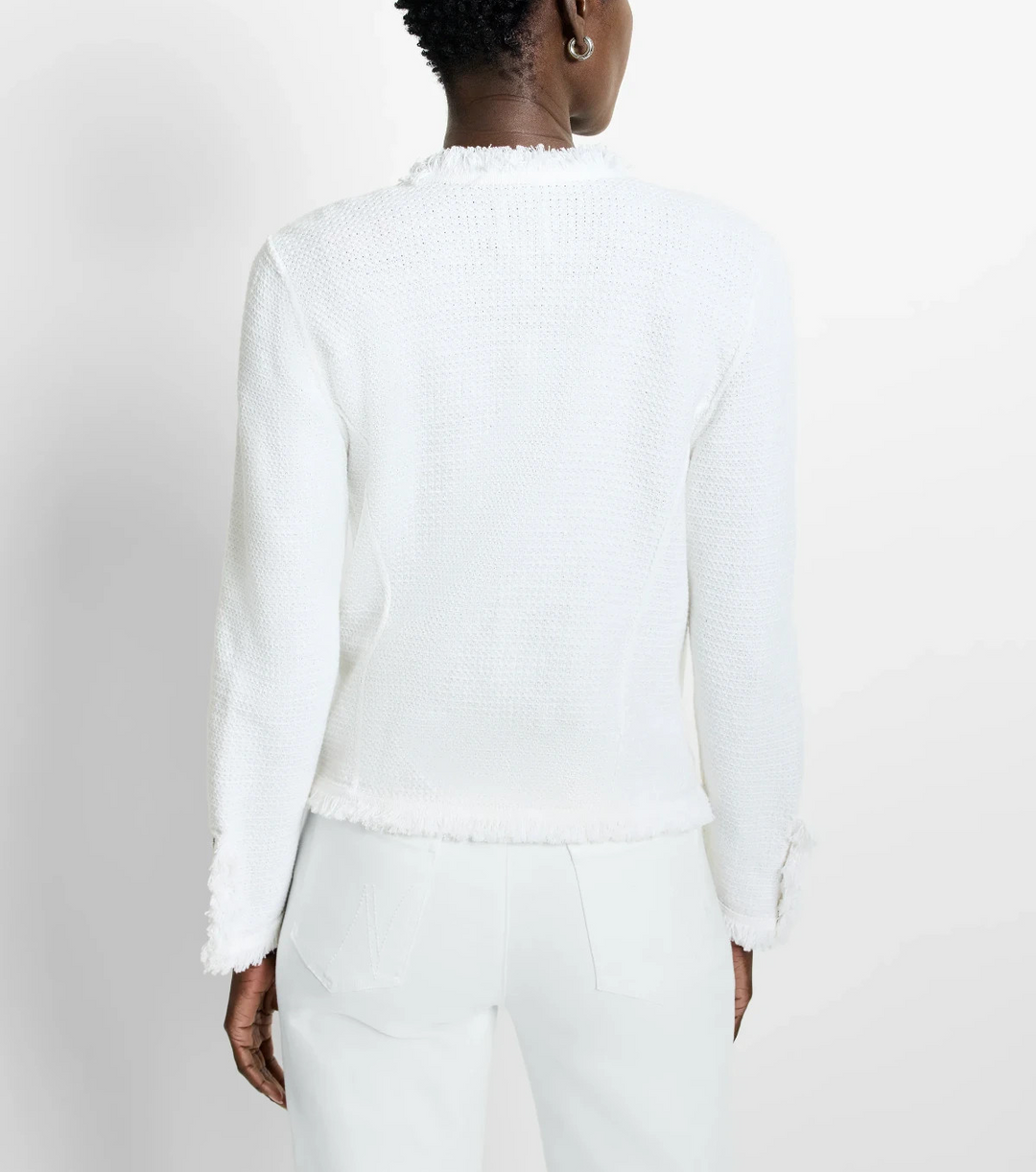 Nic + Zoe Knit Fringe Open Front MSRP $198