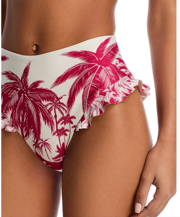 Agua Bendita High Waist Penelope Palms Bikini Bottom MSRP $144