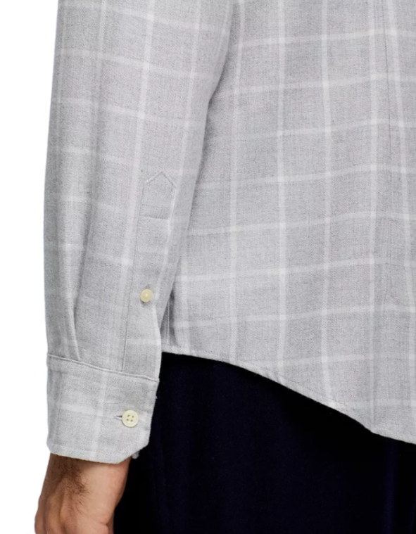 The Men Store Check Button Down Shirt MSRP $98