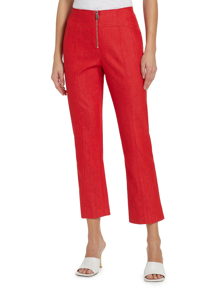Cinq à Sept Women's Loren Front-Zip Crop Pants MSRP $265