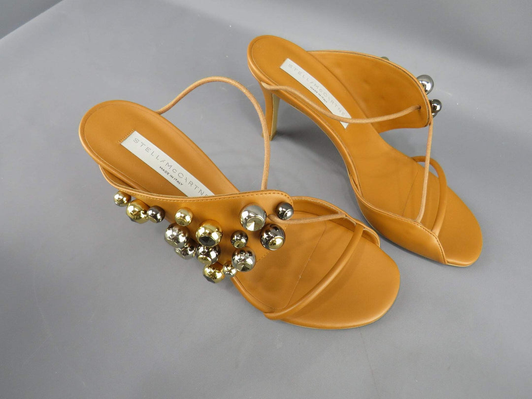 Stella McCartney Women's Stella 100 Studded Open Toe Pumps M2 361