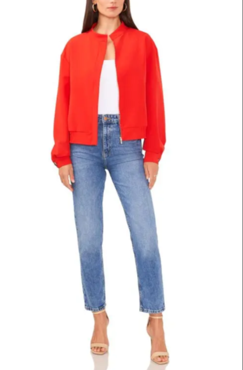 VINCE CAMUTO Stand Collar Bomber Jacket MSRP $169