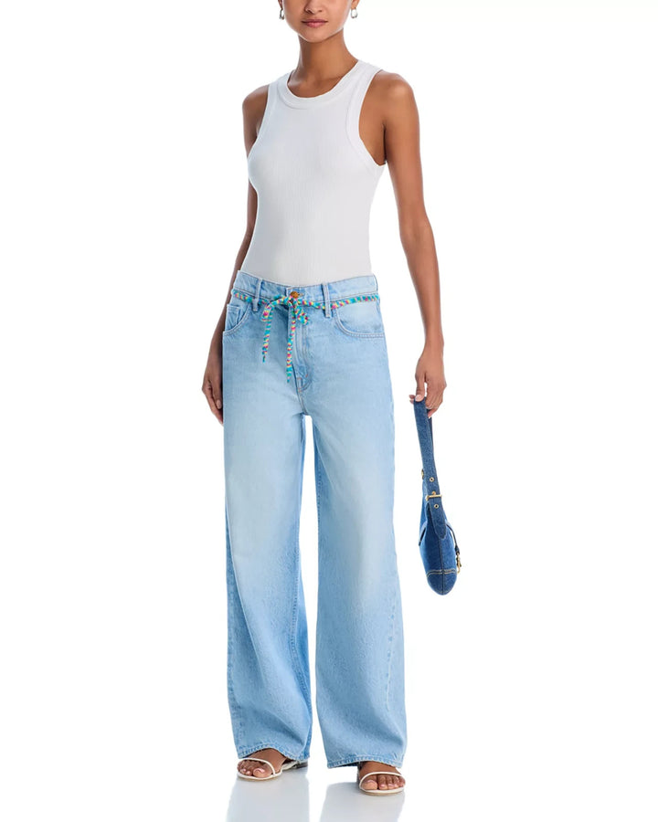 Mother the Shoelace Fun Dip Nerdy High Rise Jeans MSRP $258