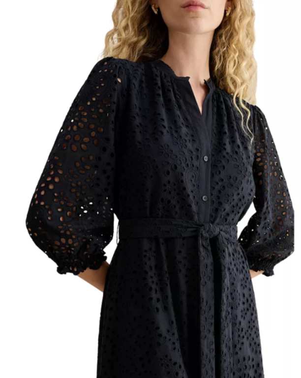 HOBBS LONDON Petite Cianna Embroidered Dress MSRP $400