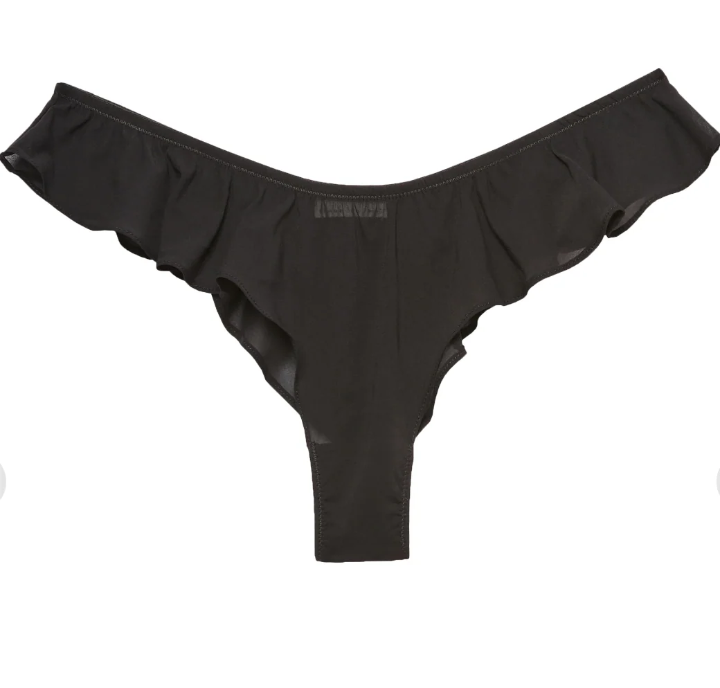 Fleur Du Mal Luxe High Leg Flutter Panty MSRP $68