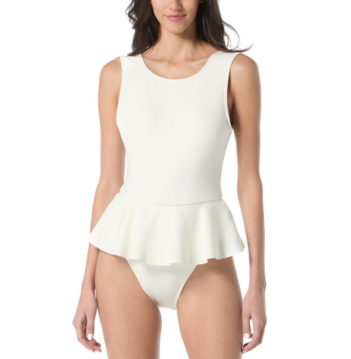 Vince Camuto Women's Skirted One-Piece Swimsuit MSRP $136