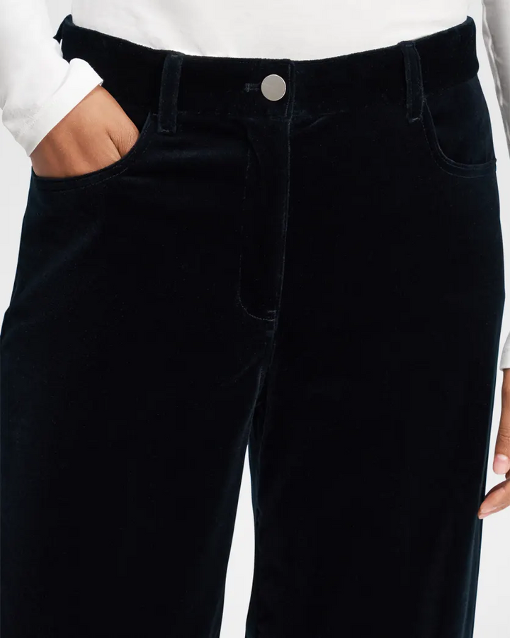 Theory Relaxed Straight Velvet Jeans MSRP $345