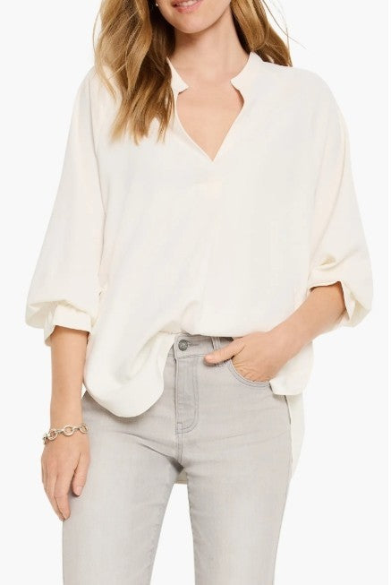 NIC+ZOE Breezy Drawstring Back Top MSRP $148