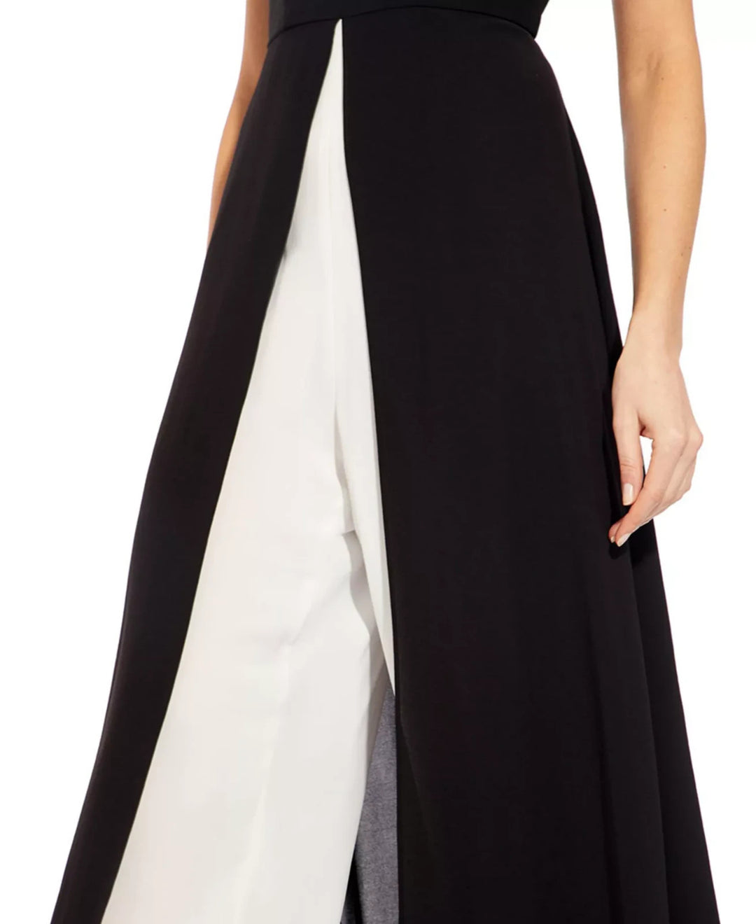 Adrianna Papell Colorblocked Overlay Jumpsuit MSRP $199