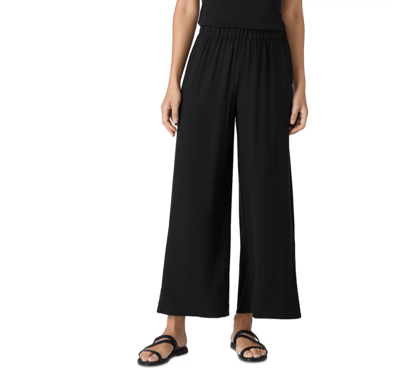 Eileen Fisher High Rise Silk Pants MSRP $258