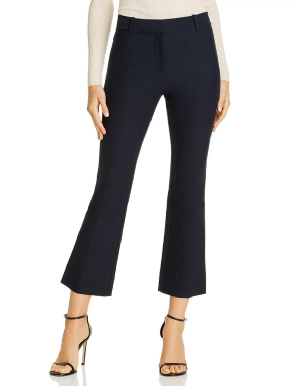 Derek Lam 10 Crosby Cropped High Waist Flared Pants MSRP $345