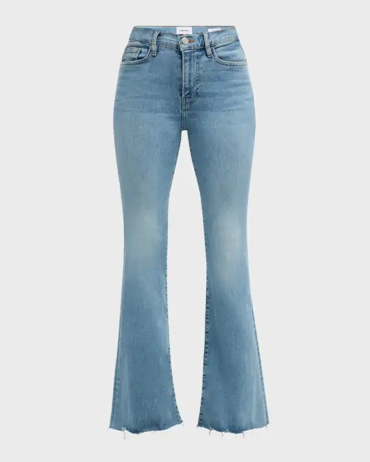 FRAME Le Easy Flare Raw After Jeans MSRP $268