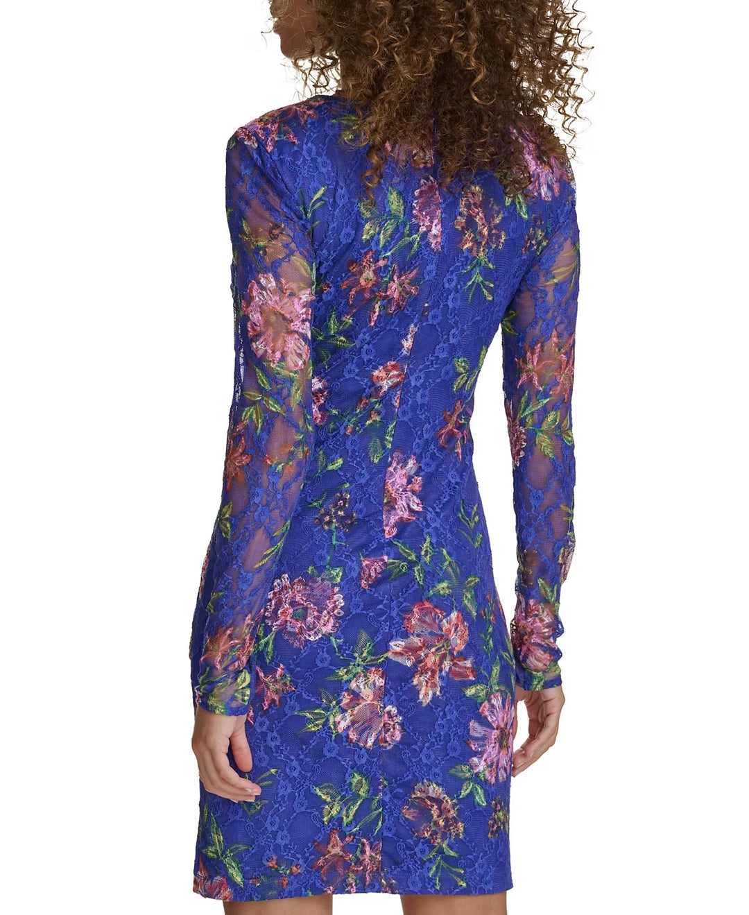 Siena Floral-Print Lace Bodycon Dress MSRP $128
