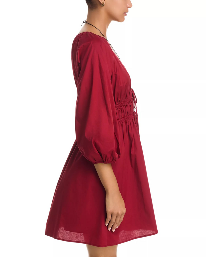 WAYF Leighton Poplin Mini Dress MSRP $88