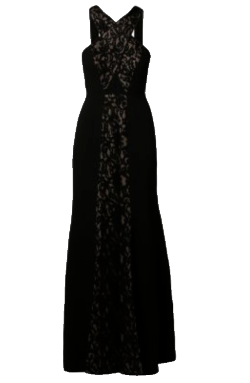 BCBGMAXAZRIA Maegan Lace-Inset Gown Size 10 # 12B 2243 NEW