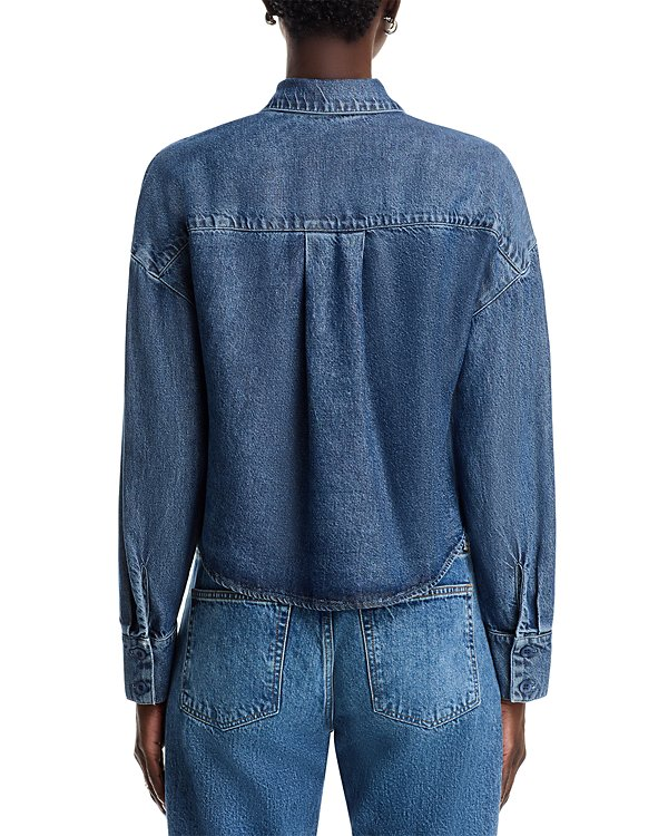 Bella Dahl Denim Oversized Cropped Shacket MSRP $158