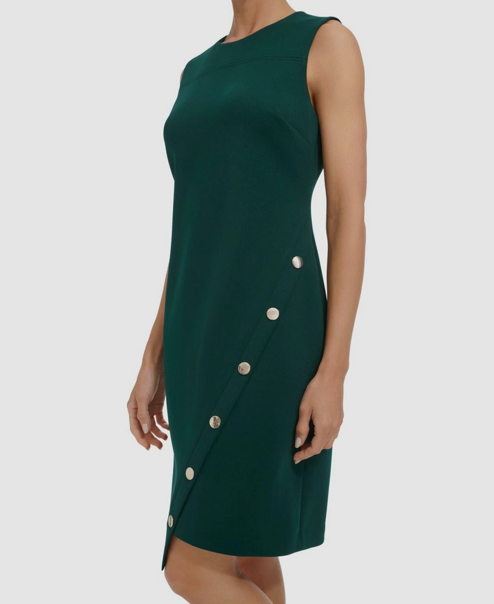 Tommy Hilfiger Colorblocked Asymmetrical Dress MSRP $99