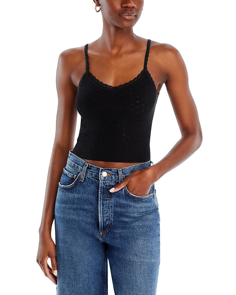 AQUA Pointelle Tank Top MSRP $28