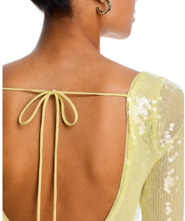 Bardot Verona Sequined Bodysuit MSRP $119