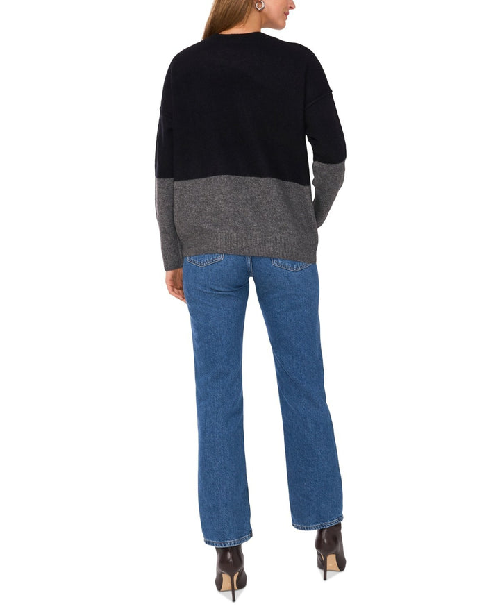 Sam & Jess Colorblocked Crewneck Long-Sleeve Sweater size XS MSRP $69