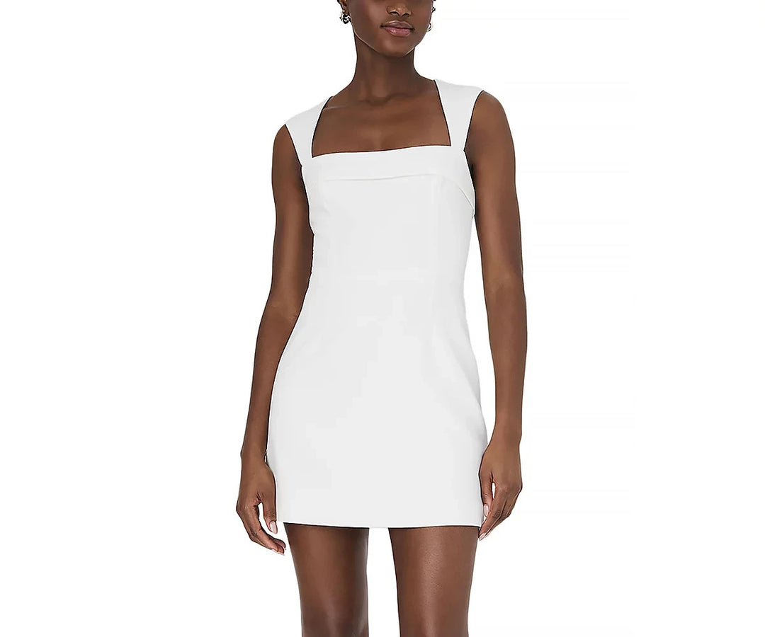 FRENCH CONNECTION Whisper Square Neck Mini Dress MSRP $138