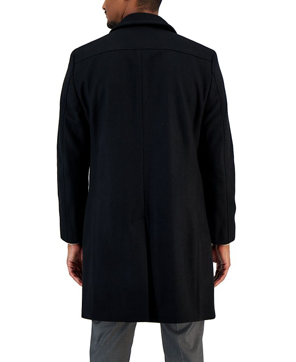 Nautica Men's Classic-Fit Double Breasted Wool Overcoat MSRP $395