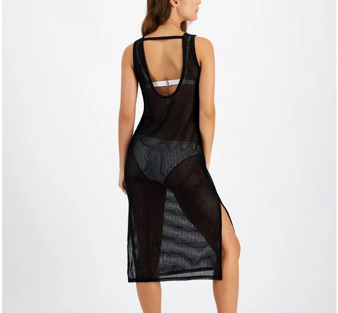 Miken Juniors' Low-Back Midi Dress Swim Cover-Up MSRP $38 – DGFOutlet Miken Juniors' Low-Back Midi Dress Swim Cover-Up MSRP $38 – DGFOutlet