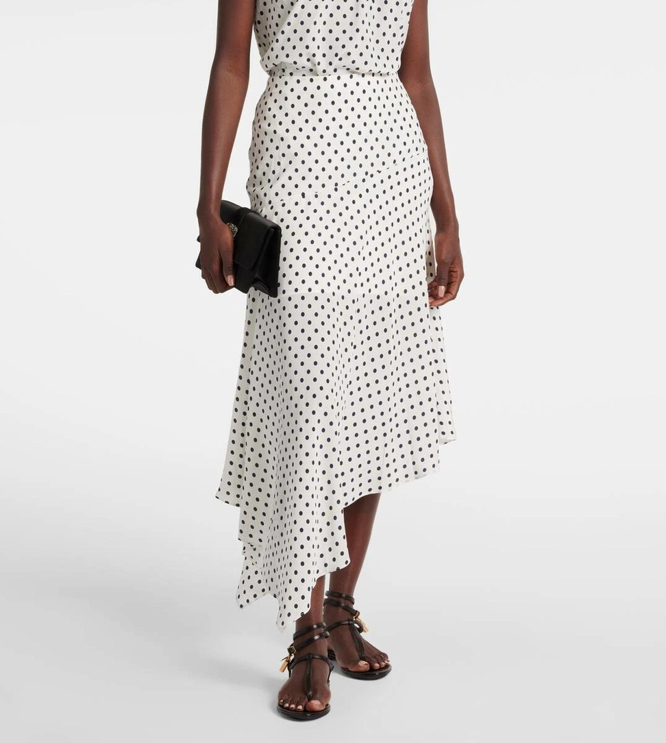 Veronica Beard Rosemary Polka Dot Midi Skirt MSRP $498