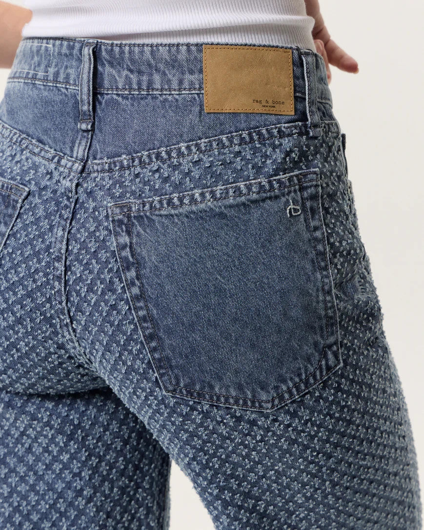 Rag & Bone Logan Mid Rise Wide Leg Jeans MSRP $275