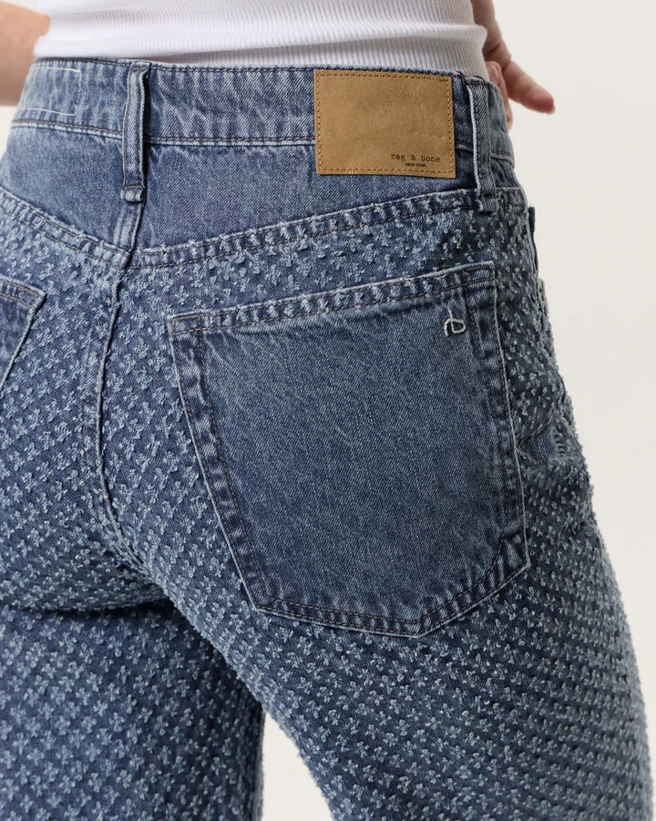 Rag & Bone Logan Mid Rise Wide Leg Jeans MSRP $275