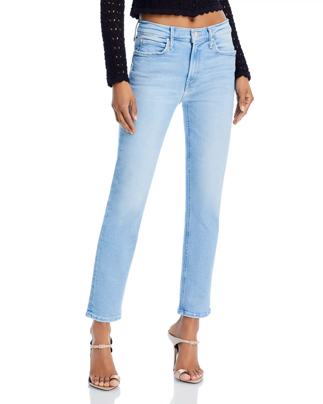 MOTHER The Mid Rise Dazzler Ankle Slim Jeans MSRP $238