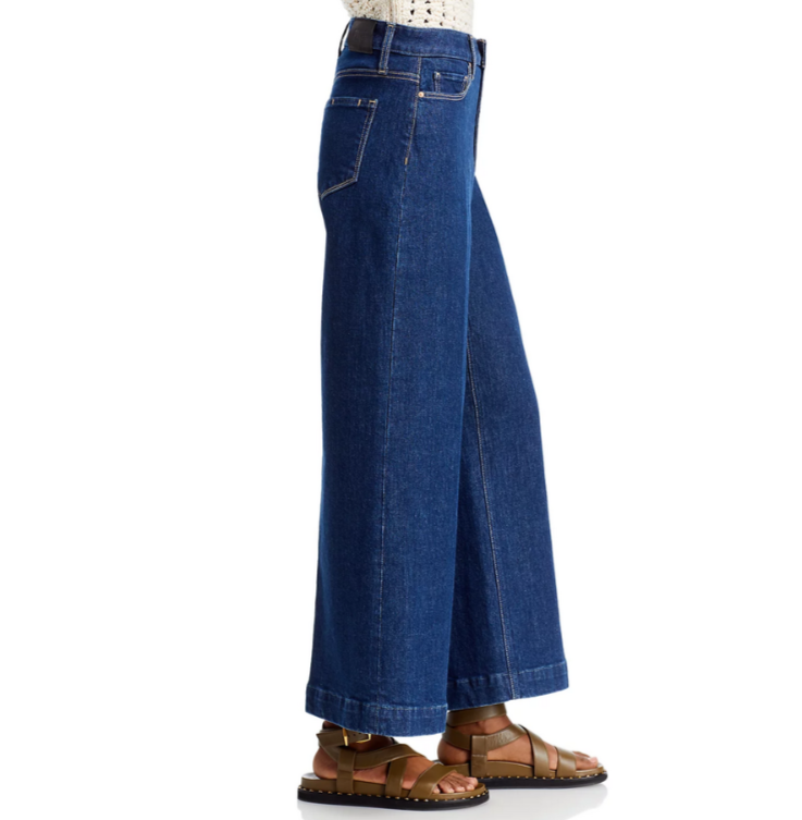 PAIGE Harper Wide Leg Ankle Jeans MSRP $249