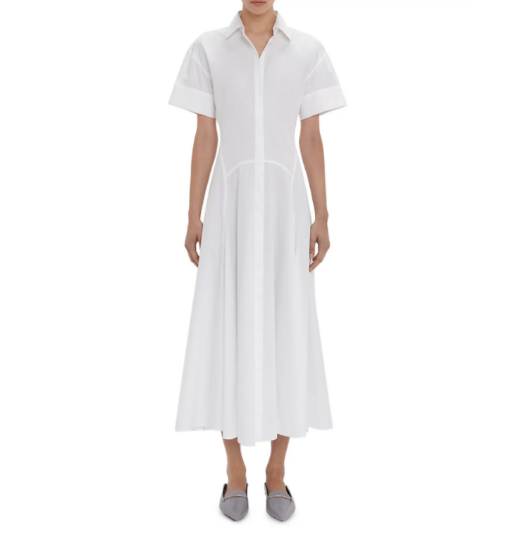 Victoria Beckham Midi Shirtdress MSRP $890