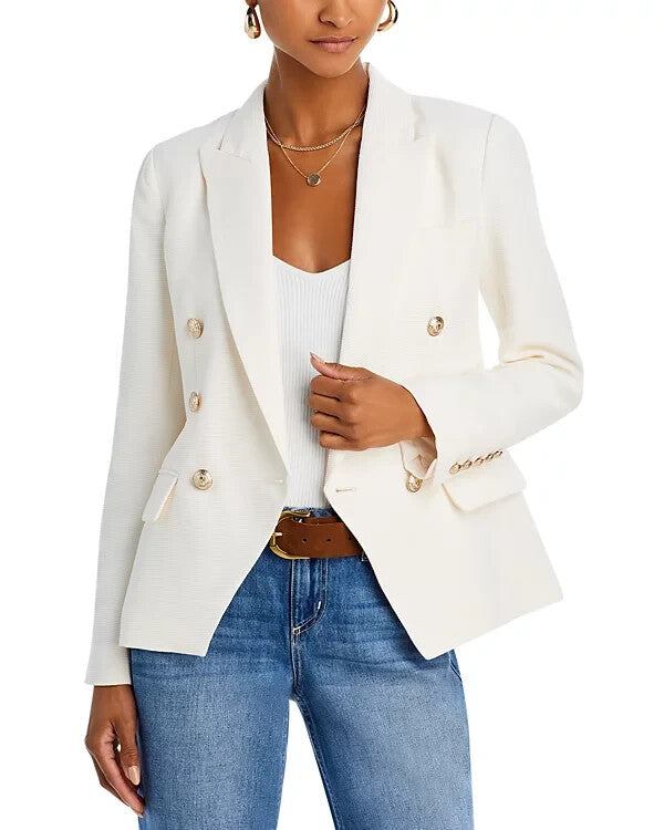L'Agence Kenzie Double Breasted Blazer MSRP $595 Size 10